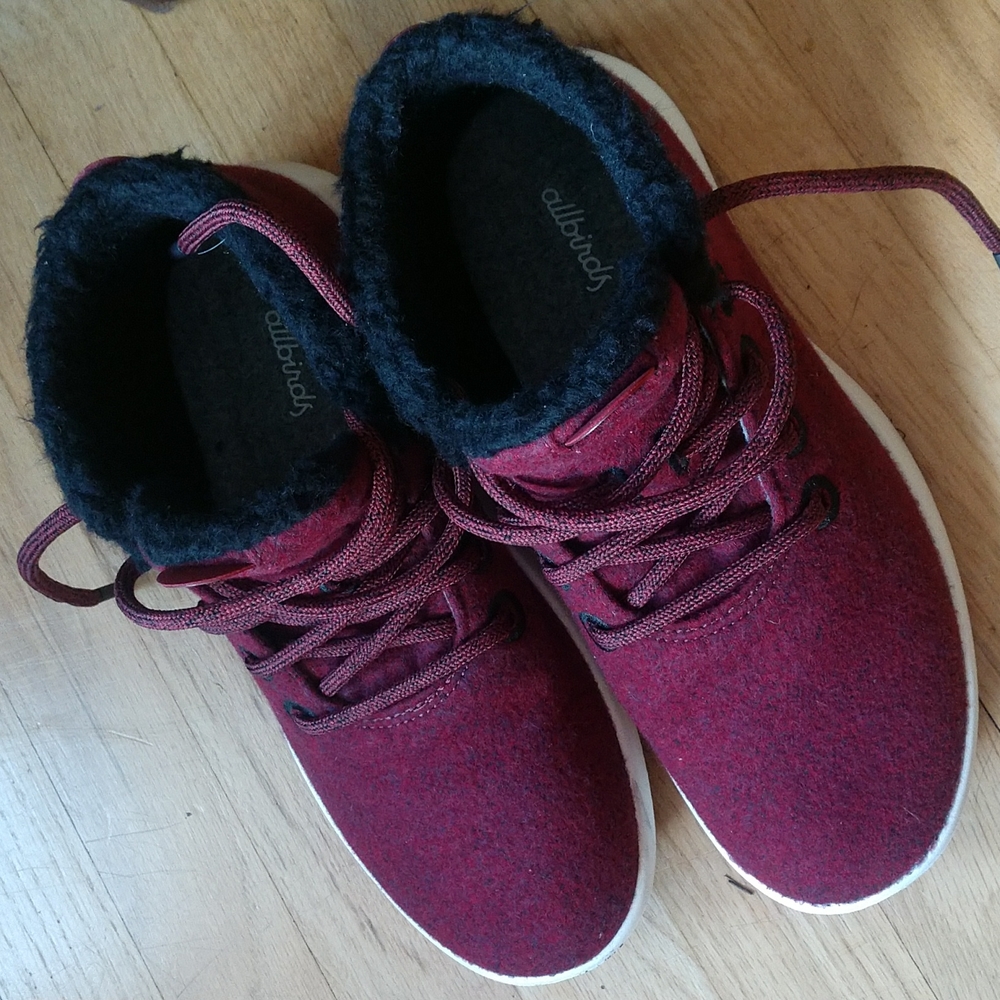 Allbirds Women's Sneakers in Burgundy and Black